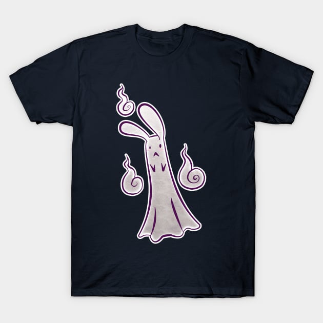 Spooky Bunny Rabbit Ghost T-Shirt by saradaboru